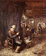 Adriaen van ostade The Drinker oil painting artist